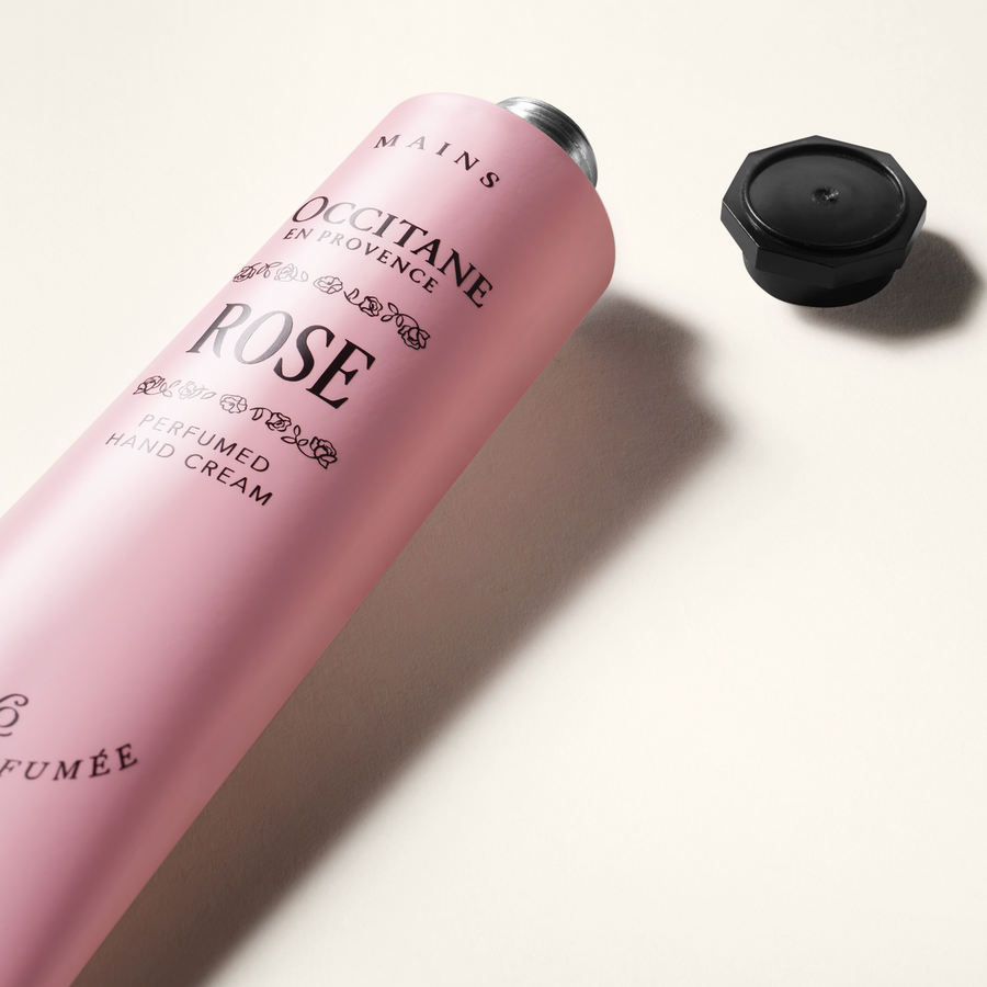 Rose perfumed hand cream